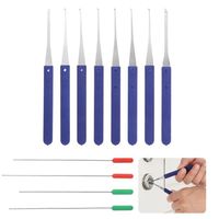 12PCS Hardware Stainless Steel Lockpick Kit Portable Multi Functional Lock Picking Sets Locksmith Tools Car Door Repair
