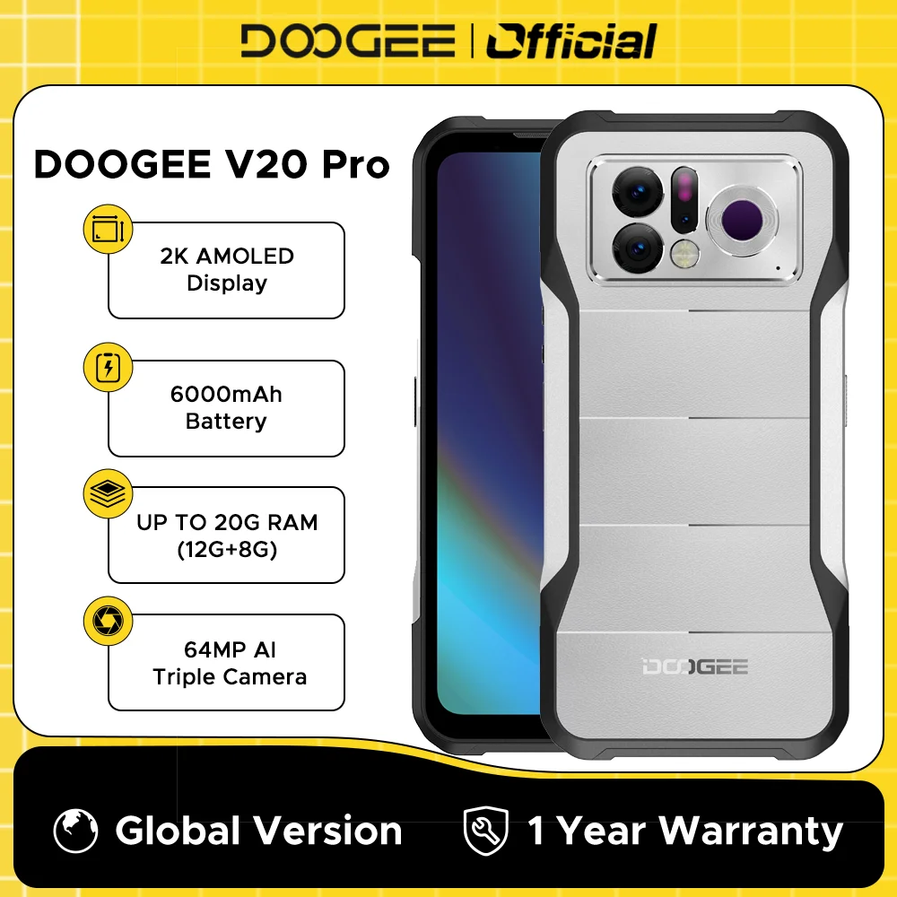 DOOGEE V20 Pro Max: De Uitgebreide Beoordeling van de Robuuste 5G Smartphone met 6000mAh Batterij en 2K AMOLED Scherm