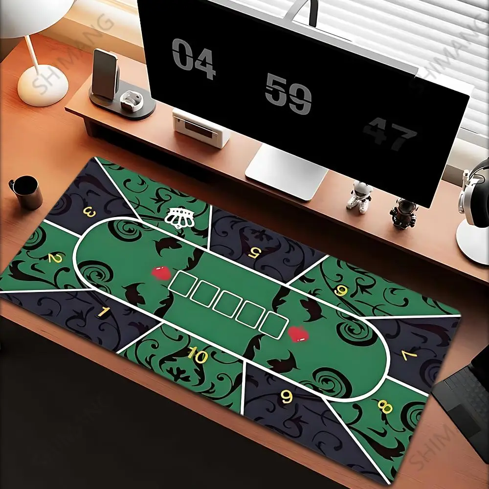 

Texas Hold'em Table Pad Portable Rubber Foam Poker Table Mouse Pad Keyboard Office Gaming Table Pad Gambling Players Game Layout