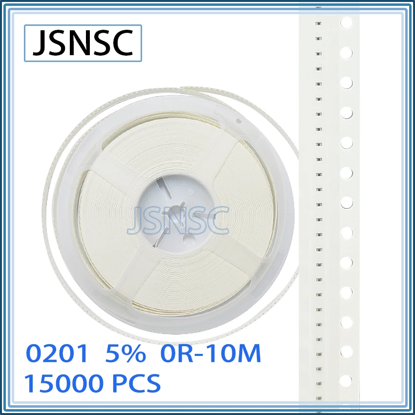 

JSNSC 0201 J 5% 15000pcs 0R-10M CHIP smd 0603 resistor 0R 10R 100R 1K 4.7K 10K 22K 30K 47K 51K 56K 75K 82K 100K 200K 470K 510K 5