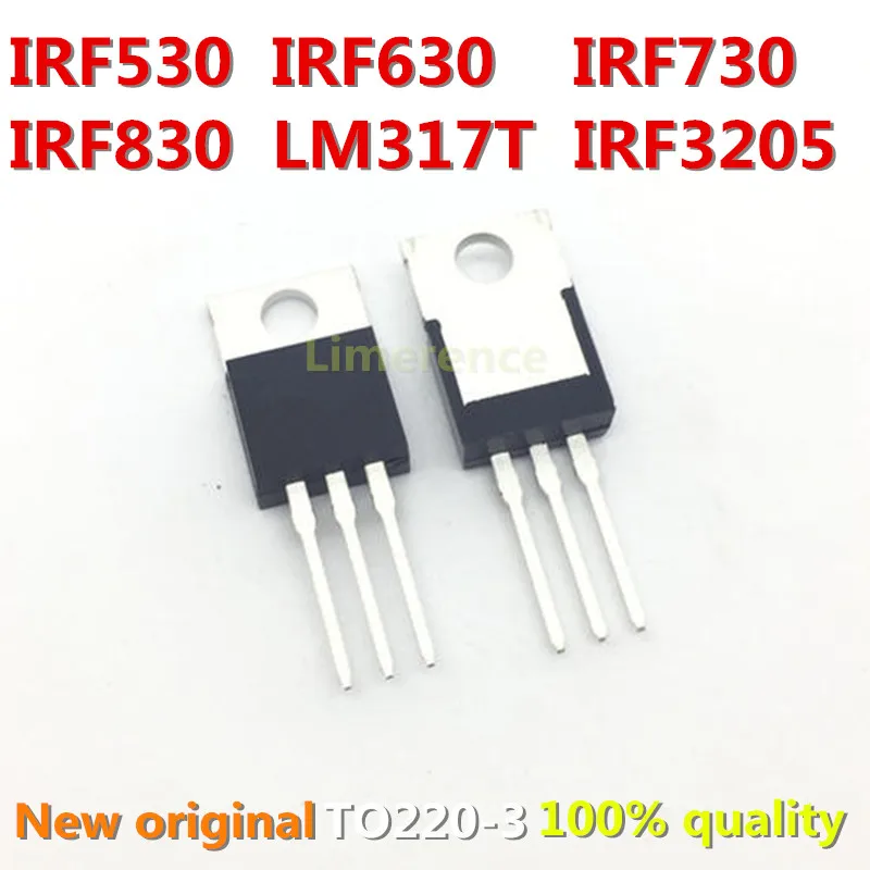 10PCS IRF530 IRF630 IRF730 IRF830  Transistor TO-220 TO220 IRF530PBF IRF630PBF IRF730PBF IRF830PBF