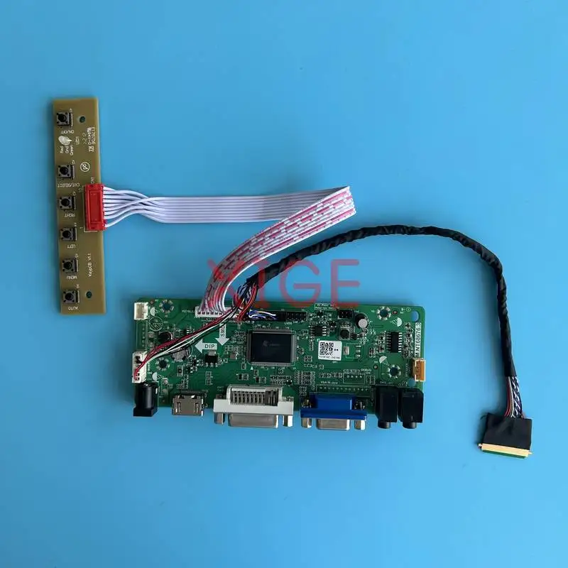 For N101LGE N101L6 LTN101NT02 HT101WSB Controller Drive Board Kit LVDS 40Pin 1024*600 1024x600 Laptop Monitor Panel VGA DVI HDMI