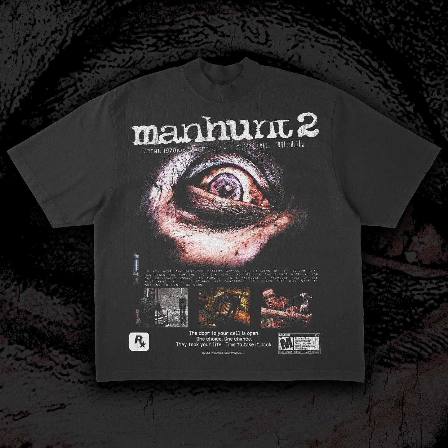 "Grand Theft Auto 2" - Reclaim Your Life Poster T-Shirt for Men and Women - New Wave Theme Gift T-Shirt with Print Pattern