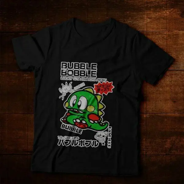 Commodore C64 Amiga Game Gamer Gamming Bubble Bobble Vintage Retro T-Shirt