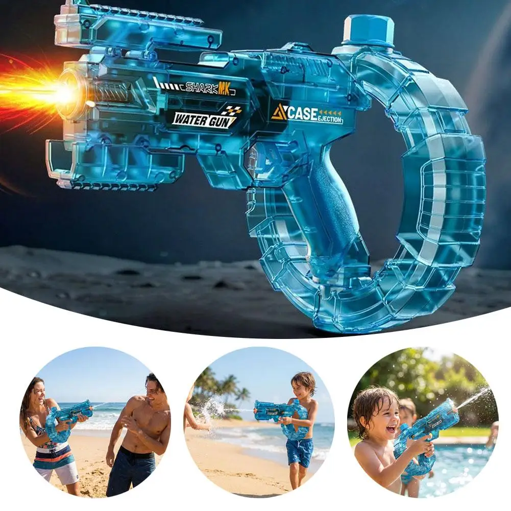 High Speed Electric Water Guns Automatic Flash Continuous Burst Game Play Toys Adult Kid Pool Summer Outdoor Beach Party Toy