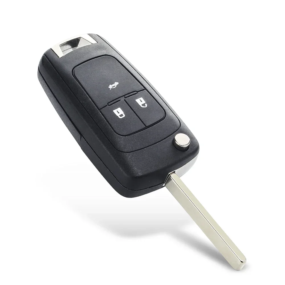 KEYYOU new 1pcs For Chevrolet Cavalier Aveo 2020 Fob HU100 Blade 2/3 Buttons Flip Folding Remote Car Key Shell Case view 5