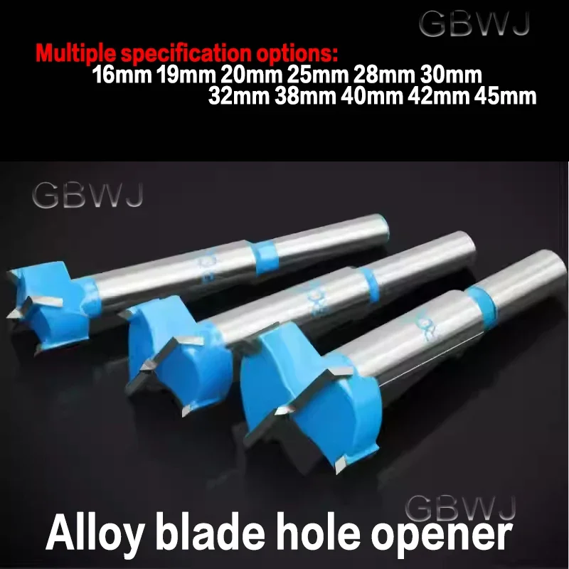 16~45mm Drill Bit Woodworking Hole Saw, Wood Cutting Machine, Professional Alloy Steel Hinge, Wooden Door Lock Hole Drill