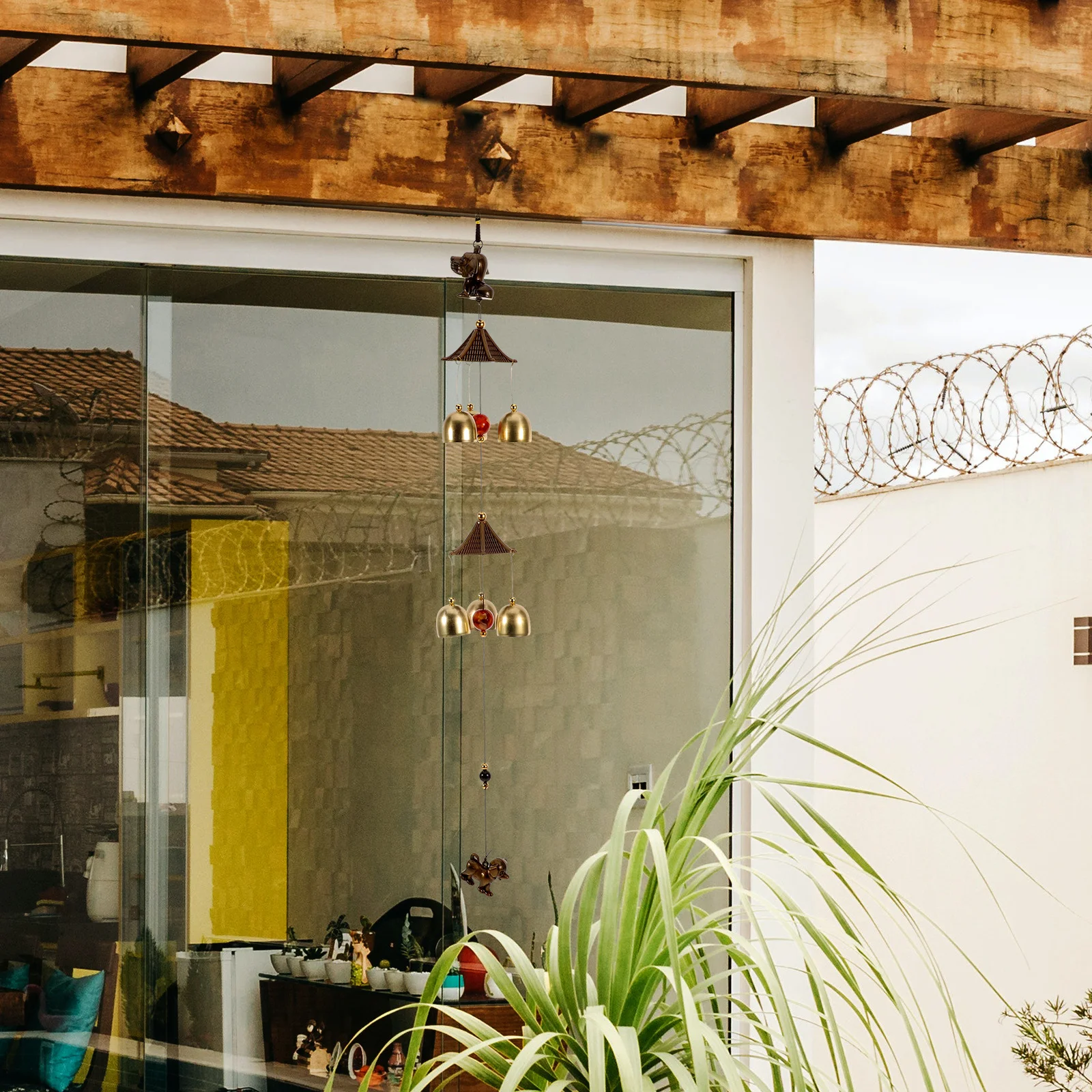 

Vintage Wind Chime Retro Metal Garden Ornament Pet Memorial Puppy Keepsake Outdoor Yard Decoration Lawn Windchime Porch