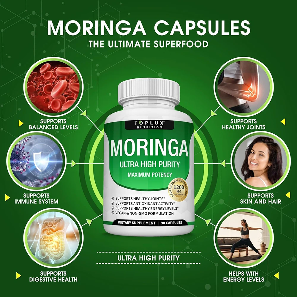 Moringa-capsules 1200 mg - Puu - Moringa Leaf Powder recensie en prijs