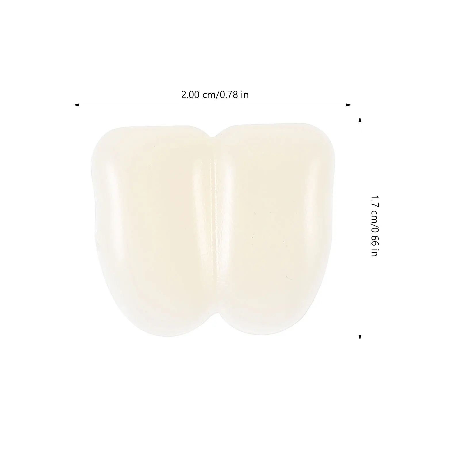 2Pcs Bunny Teeth Bulk Resin Rabbit Buck Prop for Cosplay Performance Comfortable Fit Fancy Dress Up Party Accessories