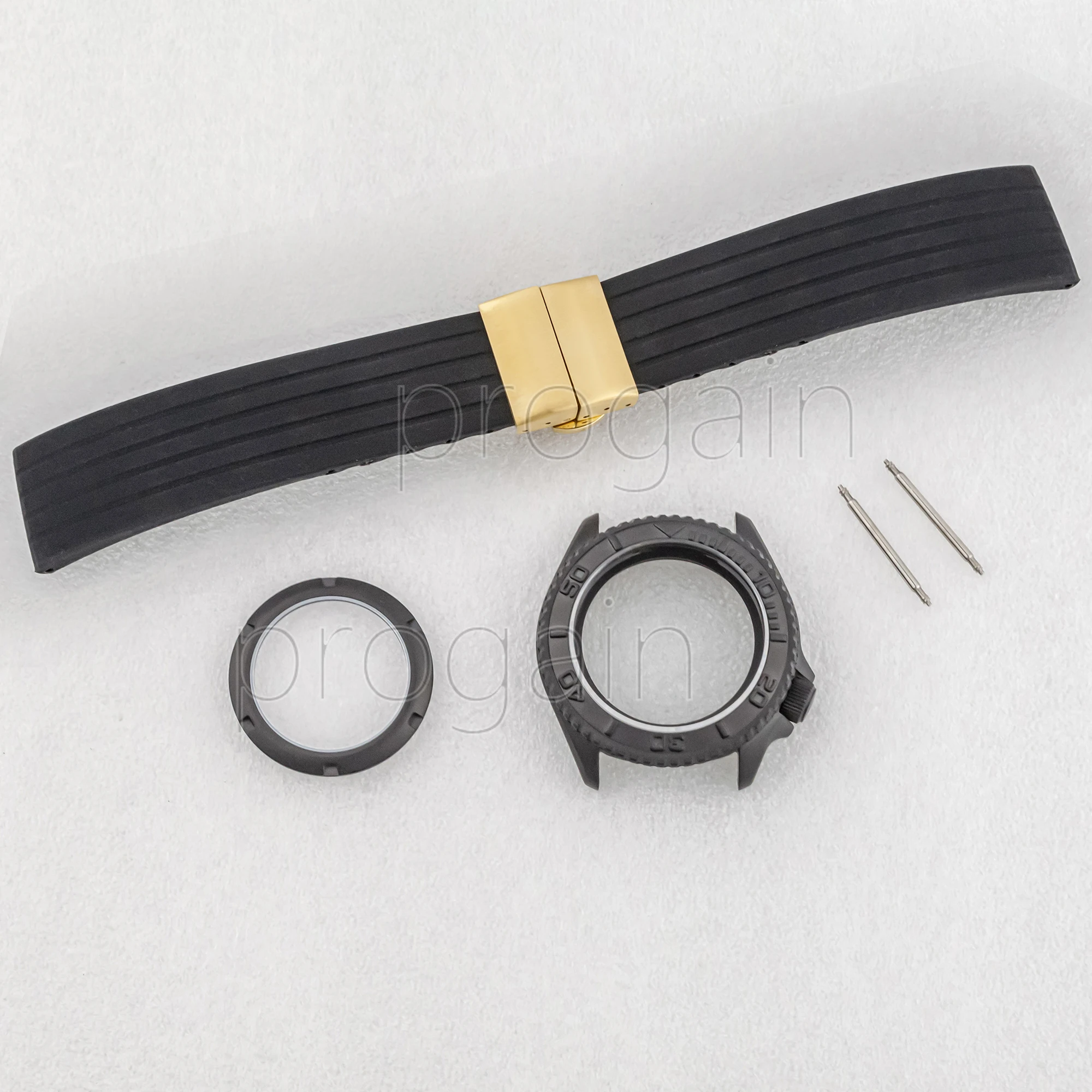 

42MM Stainless Steel Watch Case For SKX007 Sapphire Glass 22MM Rubber Strap Suitable NH35/NH36 Mechanical Movement 28.5mm Dial