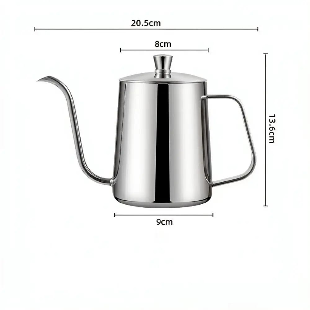 Narrow Spout Pour Over Kettle Stainless Steel Coffee Drip Pot Accurate Water Control For Hand Brewed Coffee Maker Tools