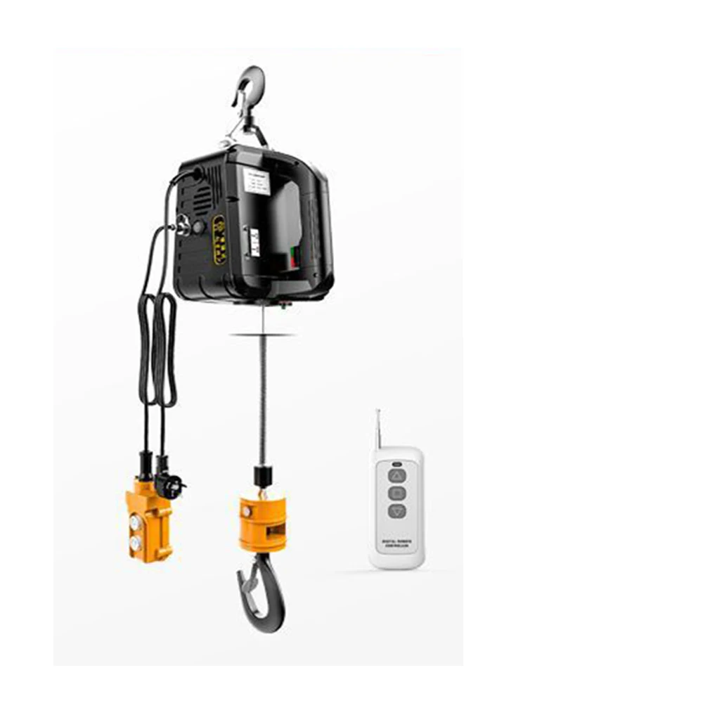 

500Kg Portable Crane Electric Hoist for Cars Home improvement Cargo handling 1100lbs Production workshop lifting