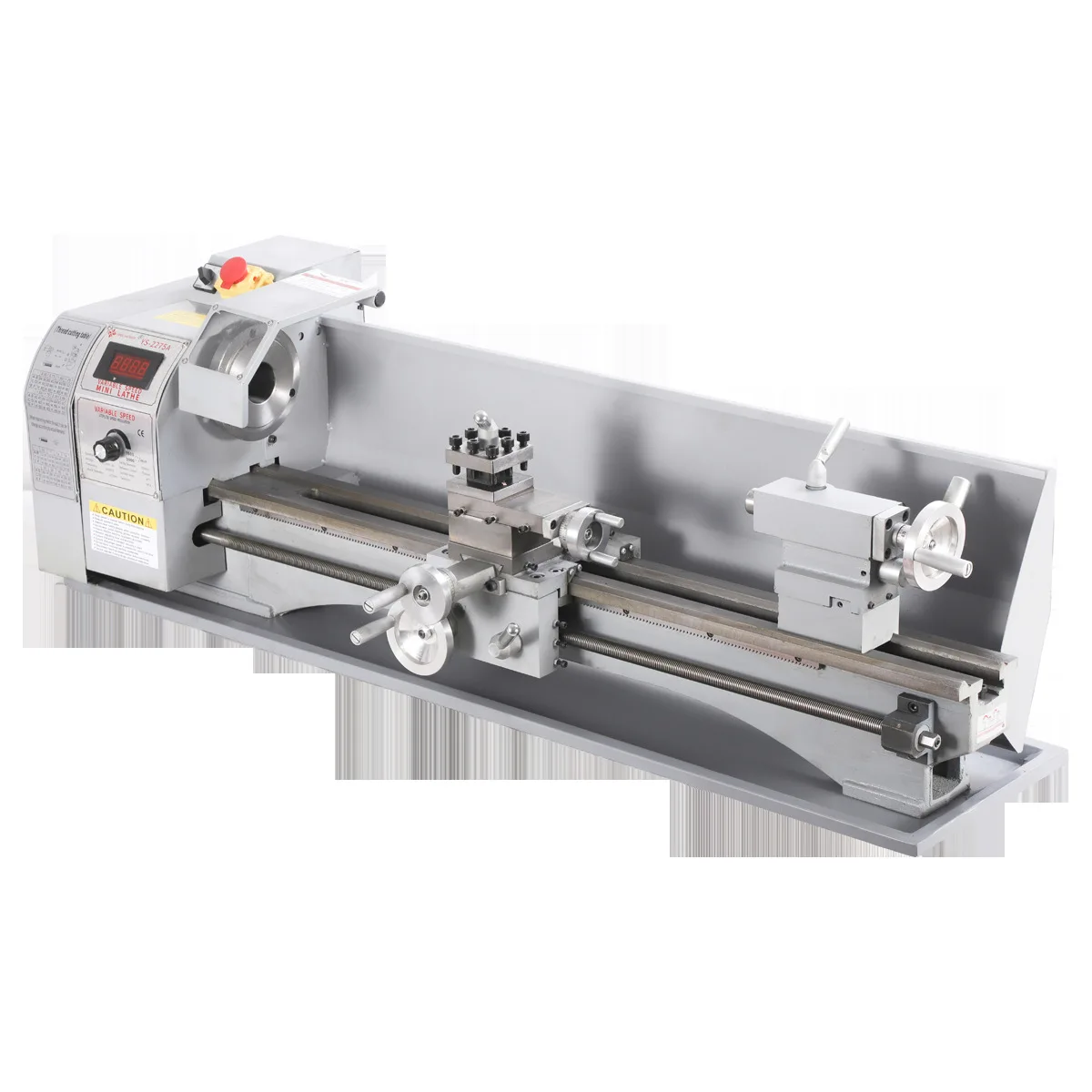 YS-2275 Small Metal Lathe, Benchtop Variable Speed Lathe for Home DIY Metalworking & Mechanical Processing