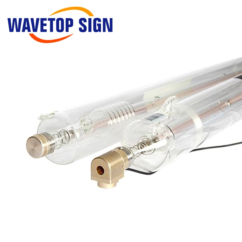 WaveTopSign tabung Laser CO2 30-50w Dia. Panjang 50mm 730mm dengan titik merah untuk mesin pemotong dan ukiran Laser CO2