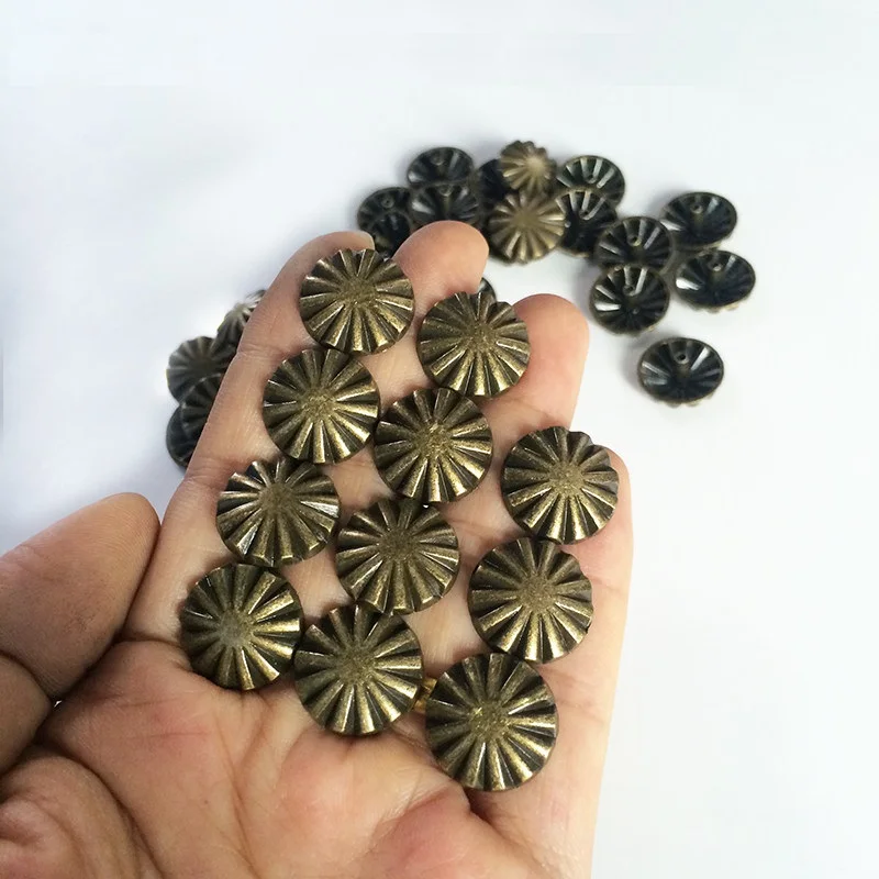 Alloy Stripe Rivets Leather Rivets Stud Tack Leathercraft Handbag Bracelet Decor Hardware Screwback