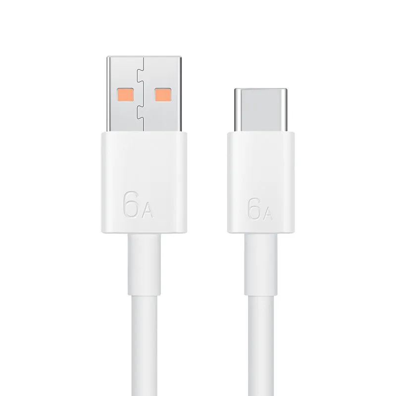 

For Huawei 66W Super Fast Charging Cable For Mate 60 50 40 30 Pro P70 Pura 60 50 Pro Honor 20 USB Type C 6A Charging Data Cables
