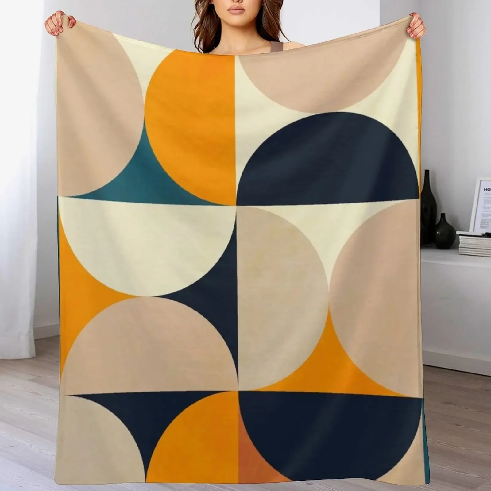 

Copy of mid century 6 Throw Blanket Wrinkle Resistant Lightweight Blanket