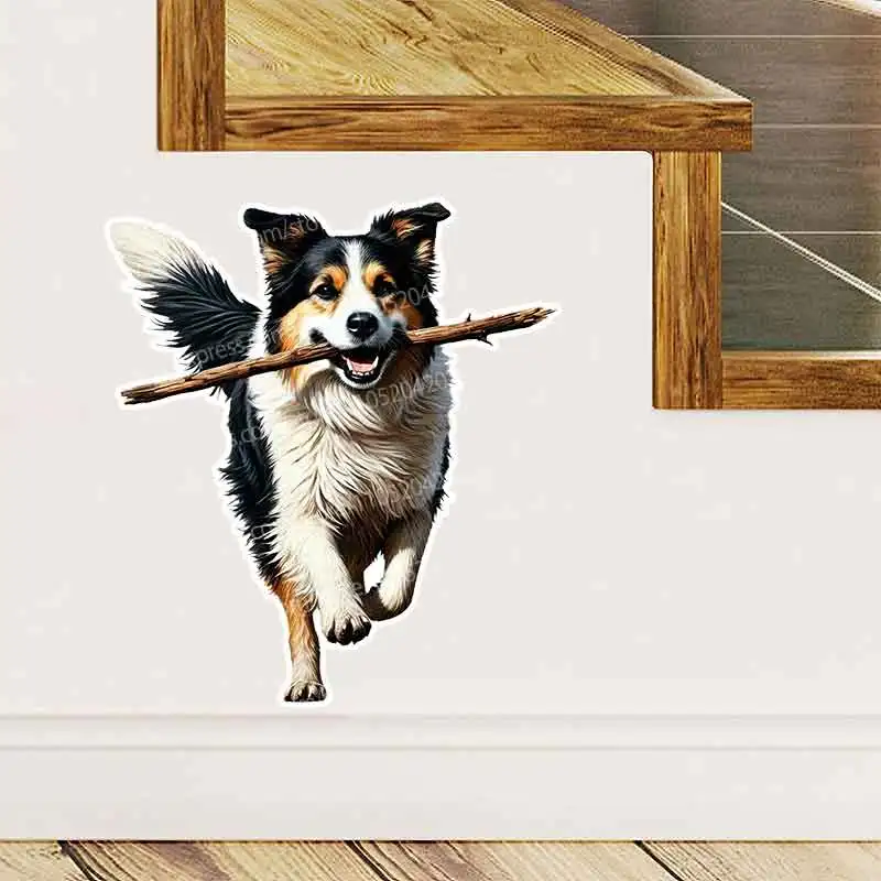 Farm Shepherd Dog Wall Stickers Art Decal for Living Room Sofa Background Home Children's Room Decorative Mural AA315