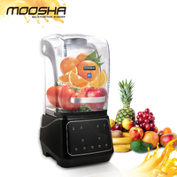 Commercial Blender Heavy Duty for Smoothie Food Fruit Ice Milk Shake Crushing Machine 1500W with Big Motor