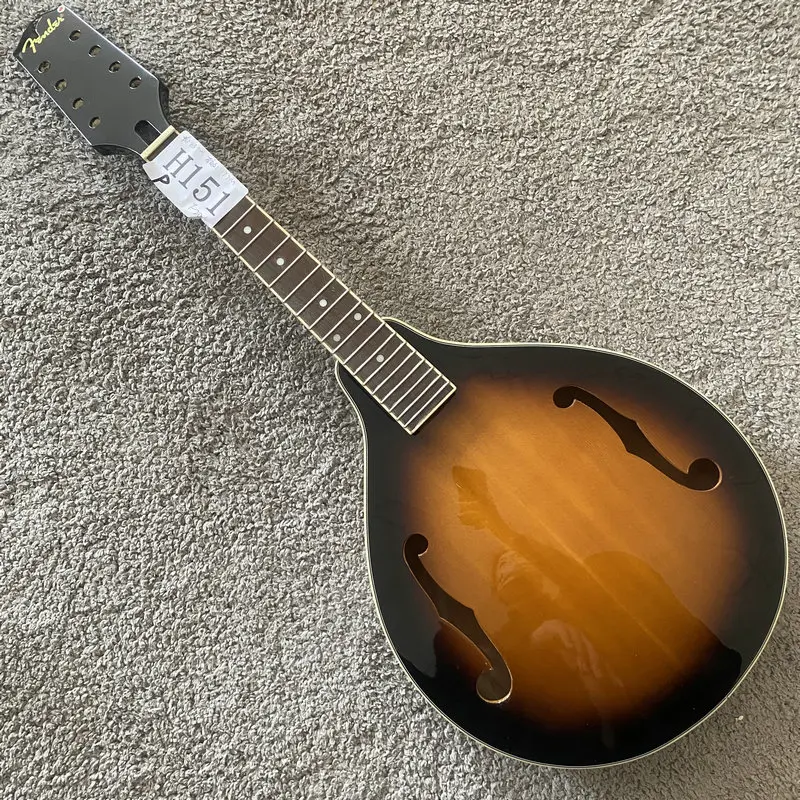 

H151 Genuine and Original Brand 8 String Mandolin Sunburst Color 20 Frets Unfinished No Hardwares for DIY
