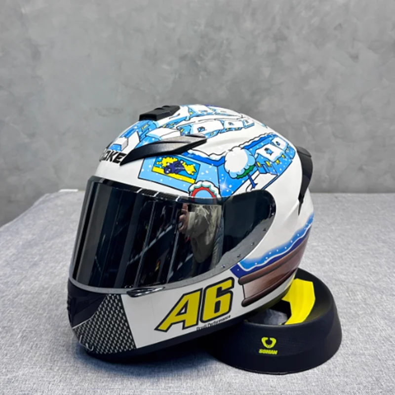 Premium Comfort Full Face Motorcycle Helmet with Moisture Wicking Interior Ultra Soft Lining Designed for All-Day Riding Comfort