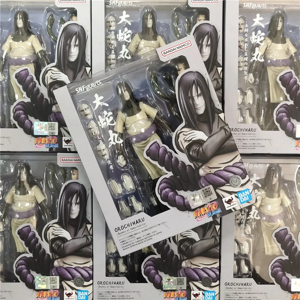 

Original Bandai Naruto S.H.Figuarts Orochimaru PVC Toys A Seeker of Eternal Truth Action Figure Collect Decorative Model Toys