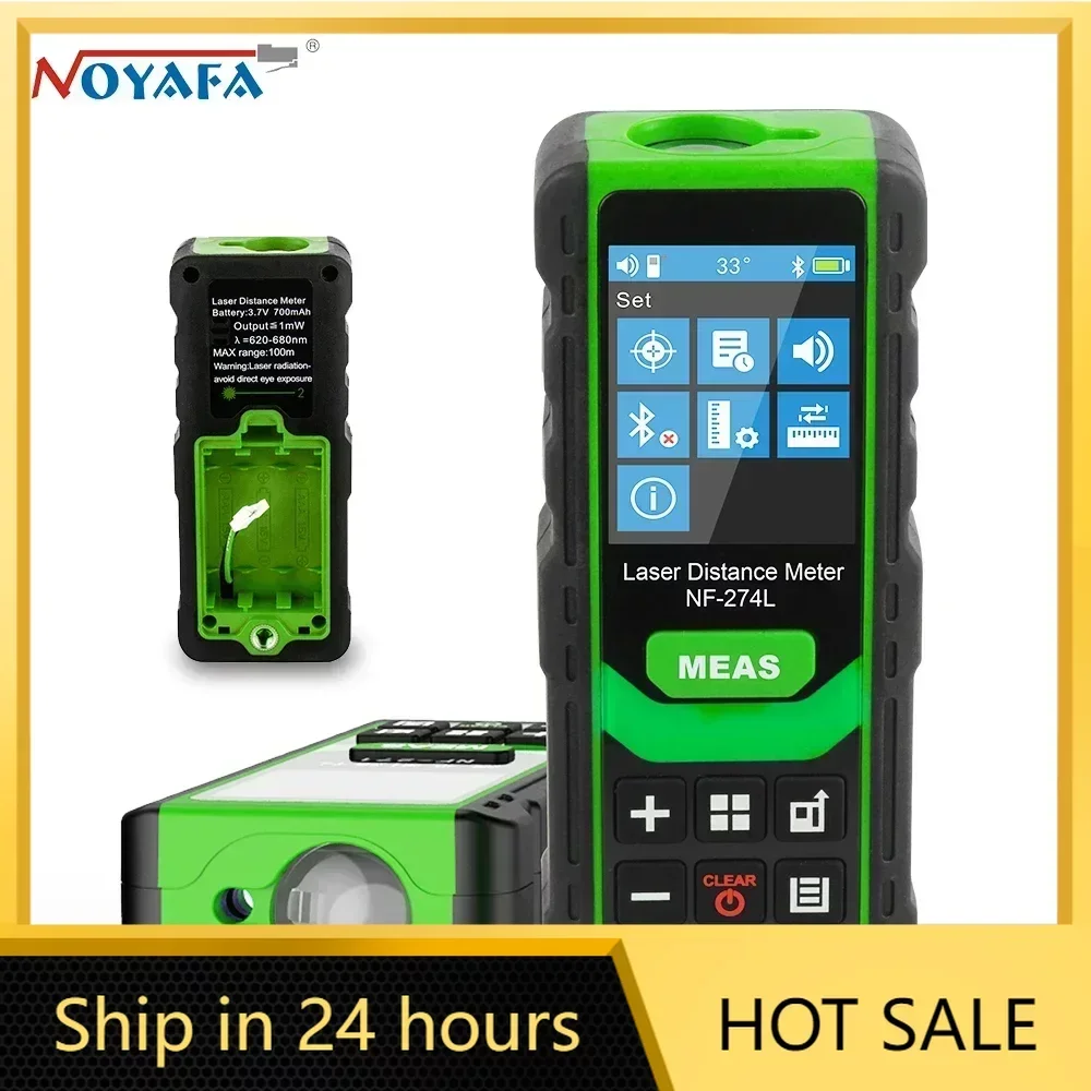 Noyafa NF-274L Green Laser Distance Meter 60M 100M Electronic Rangefinder Tape Measure Level Test Tool for Home Improvement