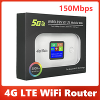 4G LTE WiFi Router 150Mbps Wireless Router Portable Modem 3000mA Mini Outdoor Hotspot Pocket Mifi Mobile Wifi with Sim Card Slot
