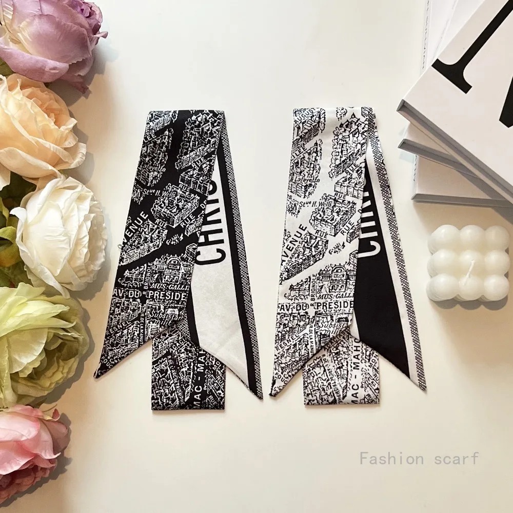 Tarot New Four-season Versatile Construction Girls Wrap Bag Ribbon Streamer Small Scarf Wholesale Bag Die Luxury Gift image 5