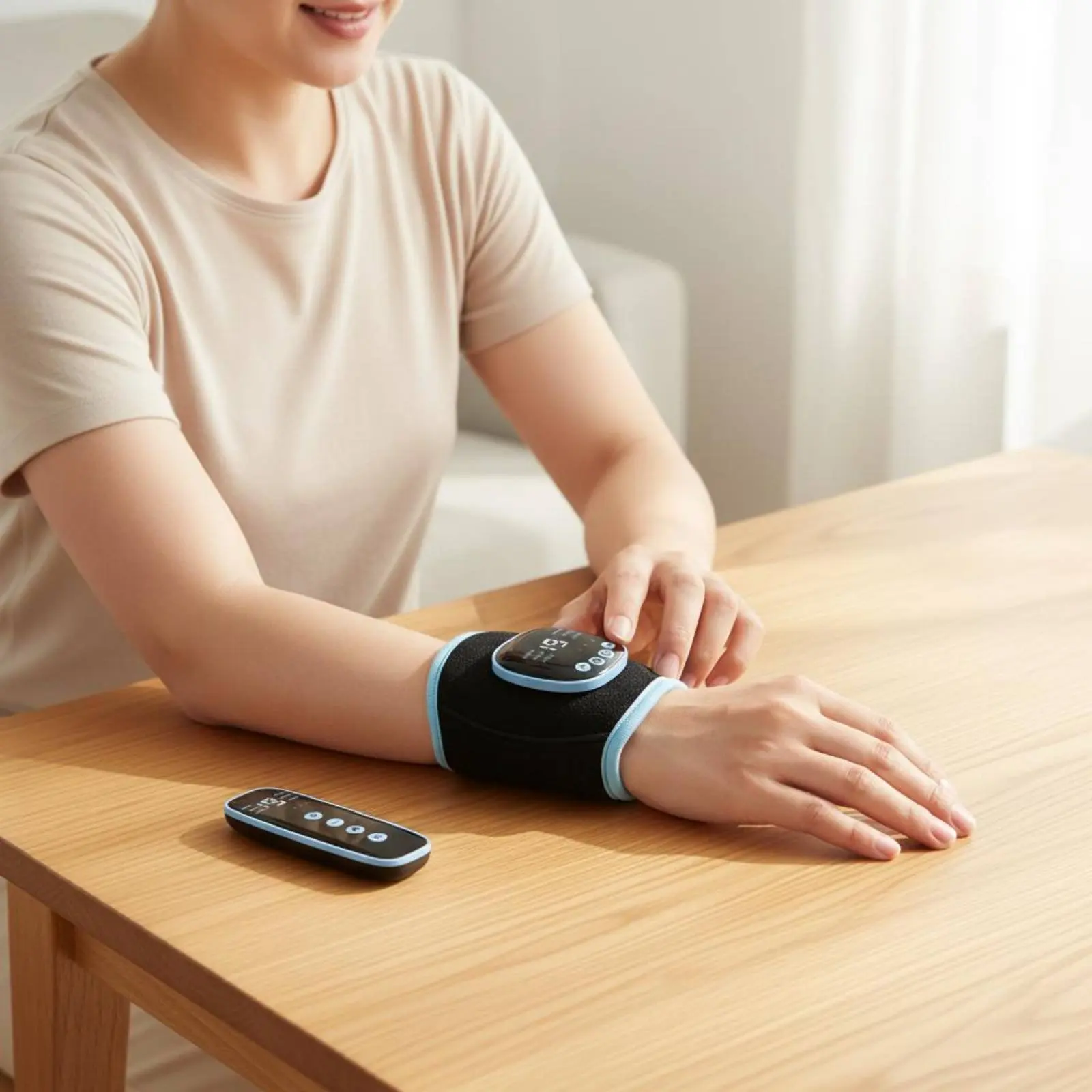 ems-heating-wrist-brace-heated-massage-electric-stimulation-limb-massager-wireless-joint-massager-multi-part-use-for-athletes