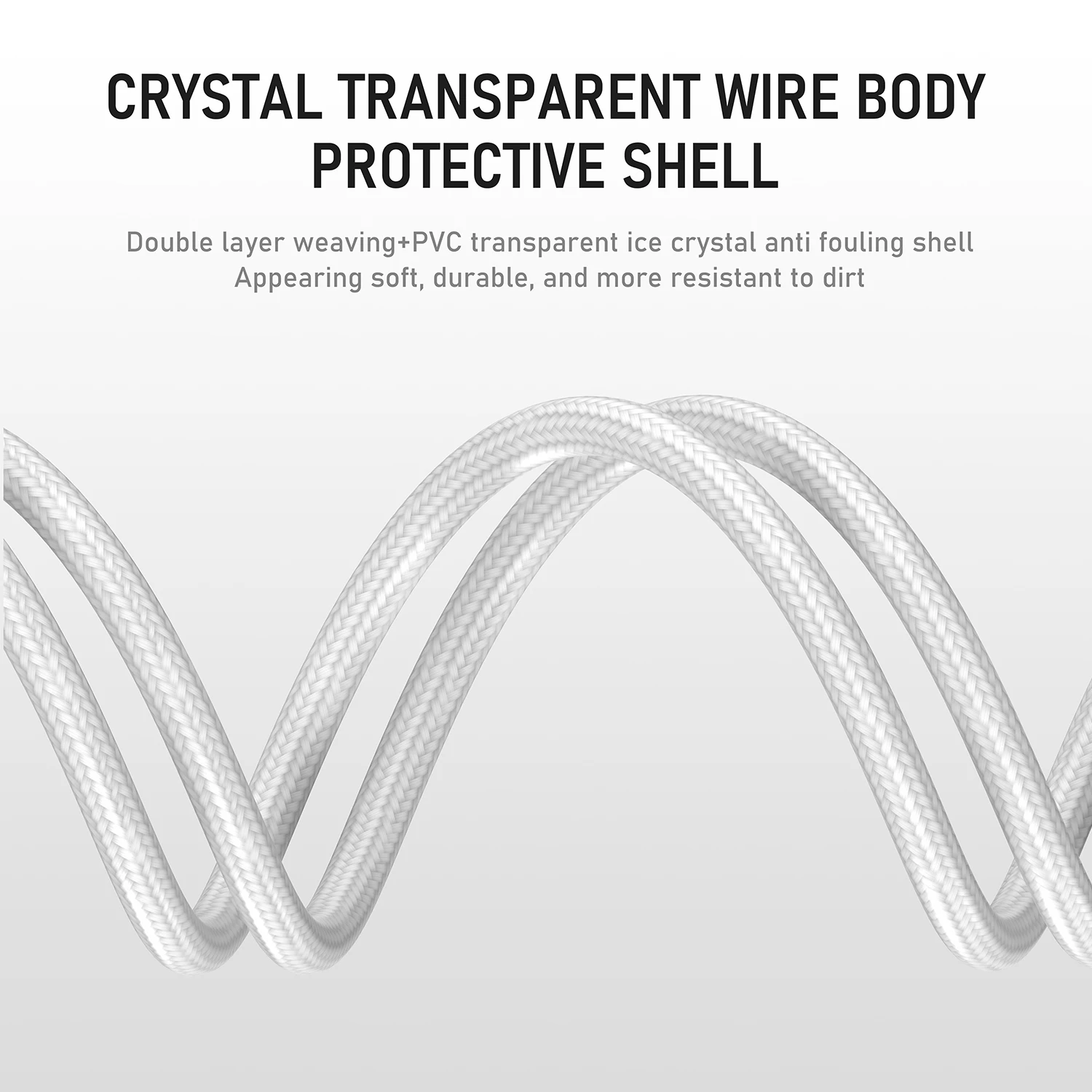 توتي جديد C-C240W اللون التنفس مصباح كابل بيانات كابل سيليكون ضباب شفاف المحيط النقي العطور ، لكابل شاحن USB C سريع