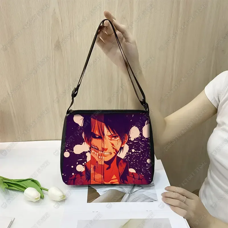 Attack on Titan Canvas Bag Japanese Anime Dark Gothic Women Handbag Casual Shopper Bag Harajuku Women Shoulder Bags