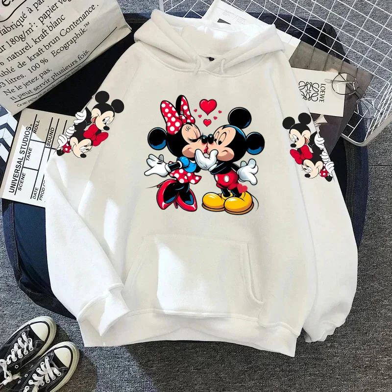 New Mickey Minnie Mouse Hoodie Y2k Clothes Woman Clothing Long Sleeve Hoodie Sweatshirts Women Clothing Y2k Women\'s sweatshirt