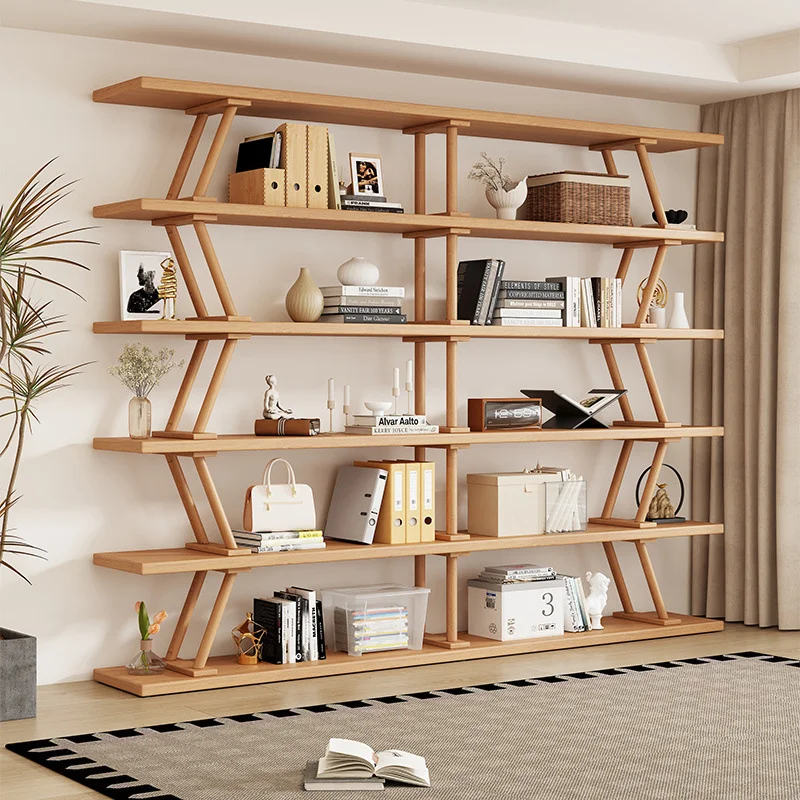 

Large Capacity Bookcases Multi-layer Display Integrated Wall-mounted Bookcases Living Room Furniture La Combinaison YS40CC