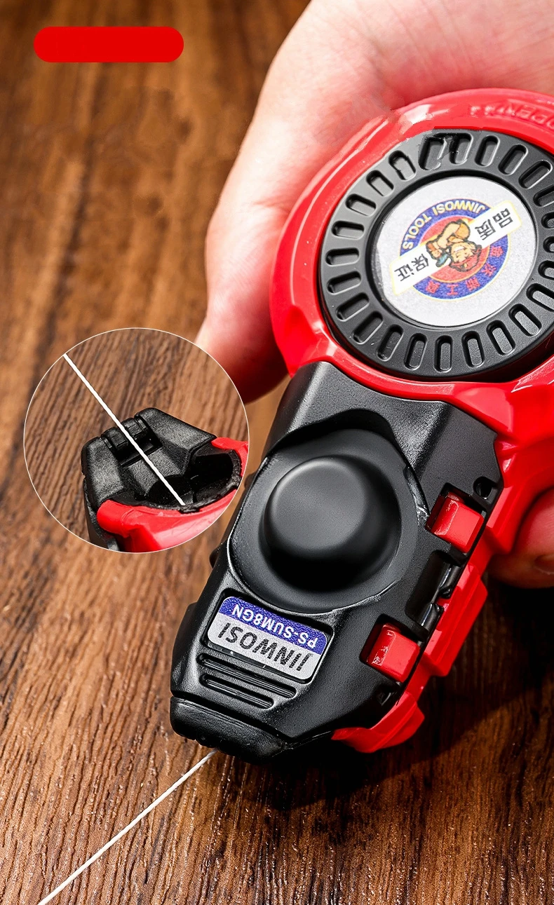 أدوات قياس البناء البلاستيك التلقائي نجار دليل الحبر علامة القناة النجارة الطباشير خط نجار الحبر علامات