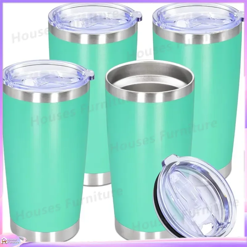 20oz Stainless Steel Tumbler Double Wall Vacuum Insulated Travel Mug Powder Coated Coffee Cup Thermal Flask for Hot Cold