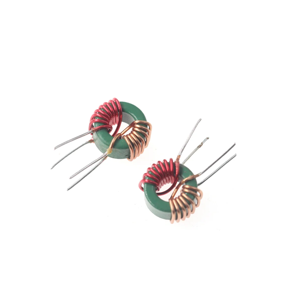 5pcs 10*6*5-300uh/400uh/600uh/1mh/2mh 0.5wire 2A Split Winding Magnetic Ring Common Mode Inductor Filter Inductor