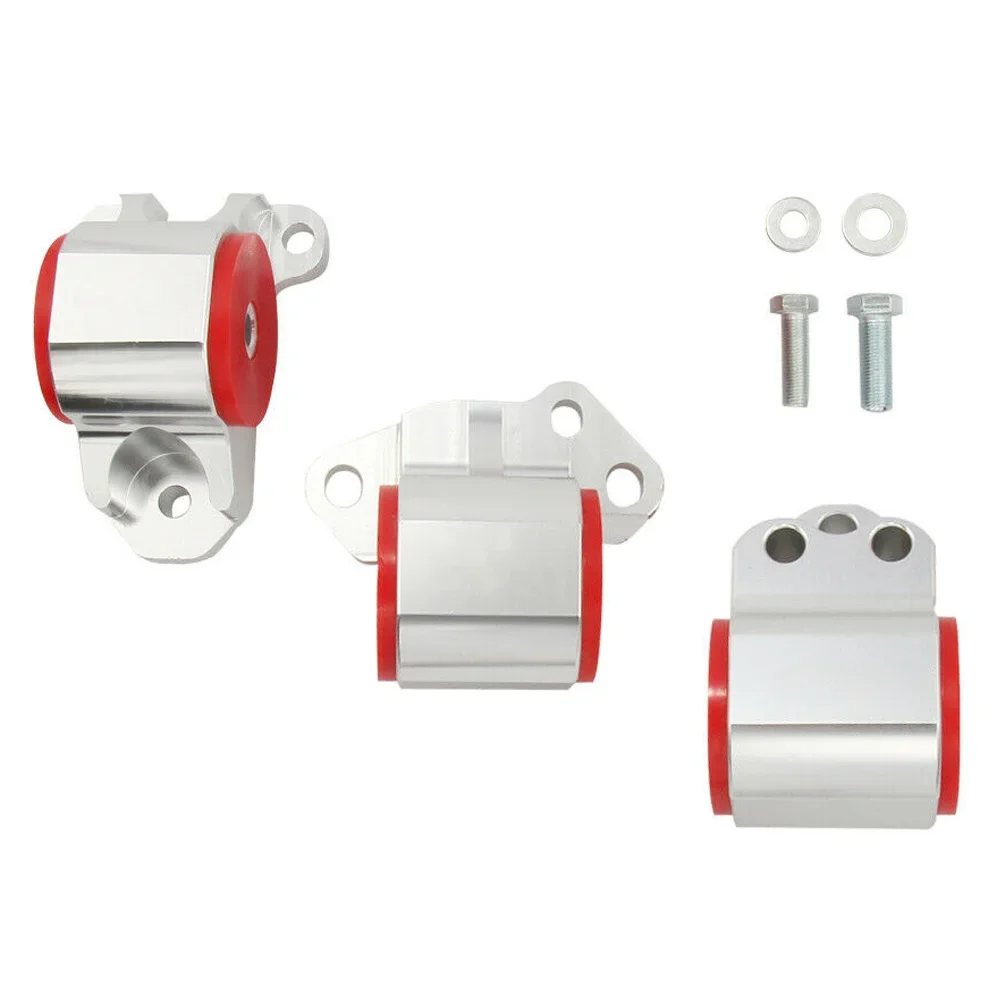 Hydraulic Transmission Engine Mount Billet Aluminum Motor Engine Mount 3 Bolt for 92-95 Honda Civic EG EH/DC D15/D16 B16
