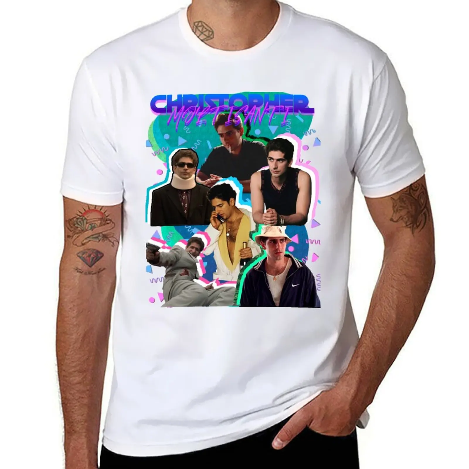 

Christopher Moltisanti Retro 90s T-Shirt funny t shirts cotton t shirt man cotton t shirts for man pack white T-Shirt