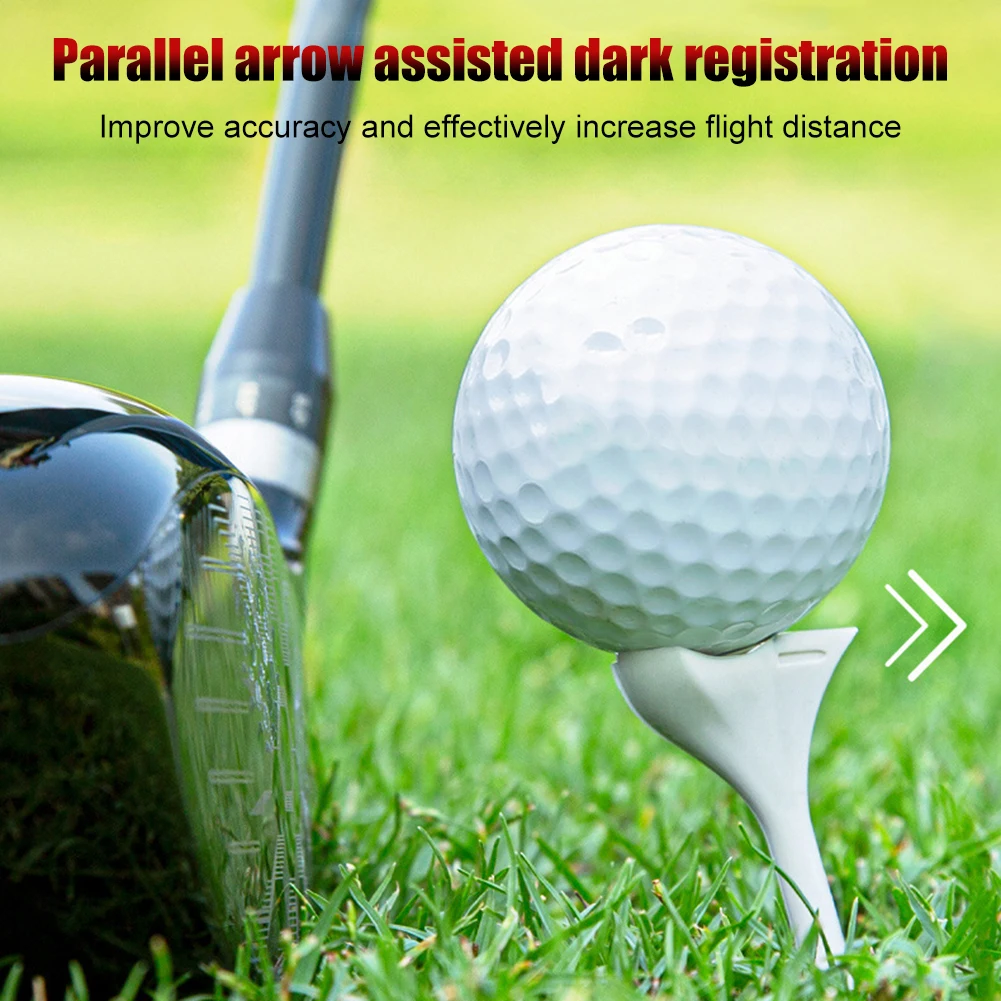 

20pcs Golf Tee Holder 10 Degree Oblique Insertion Golf Nail Ball Tee Support Reusable No-resistance for Golfer Practice Supplies