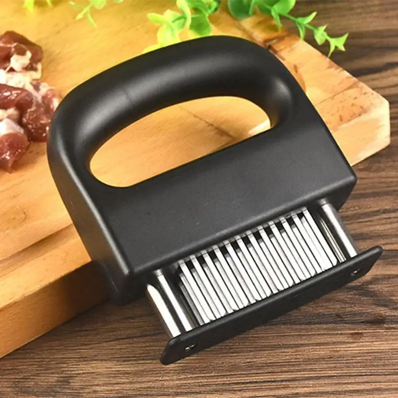 Stainless Steel Meat Tenderizer Kitchen Meat Tools Meat Needle Meat Hammer Tenderizer Steak Beef Gadgets For Cooking BBQ