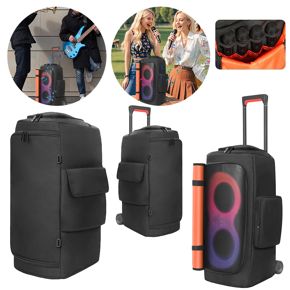 

Пылезащитный чехол для динамика с карманом для микрофона, портативный пылезащитный чехол для динамика, мягкий защитный чехол для динамика, аксессуар для JBL PARTYBOX 310/320