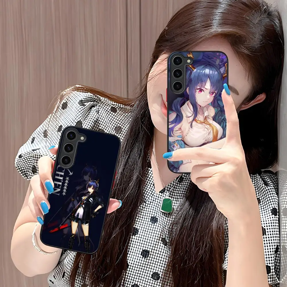 

Чехол для мобильного телефона Arknights Chen для Samsung Galaxy S25 S24 S23 S22 S21 Plus FE, ультрацветный силиконовый защитный чехол, красивая роскошь