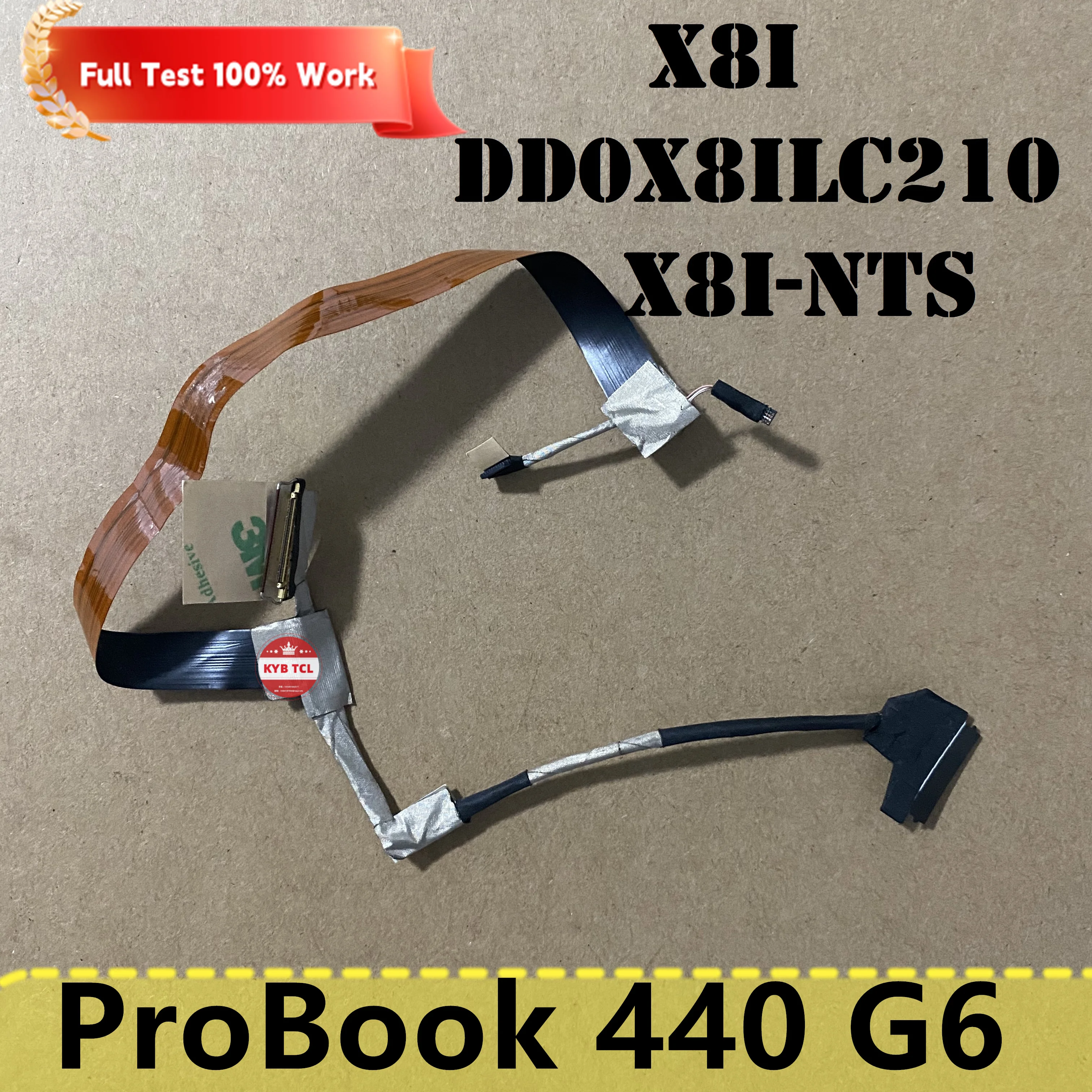 Laptop Screen Wire Display Cable LED Power Cable Video Screen Flex Wire For HP ProBook 440 G6 Black X8I DD0X8ILC210 DD0X8ILC200