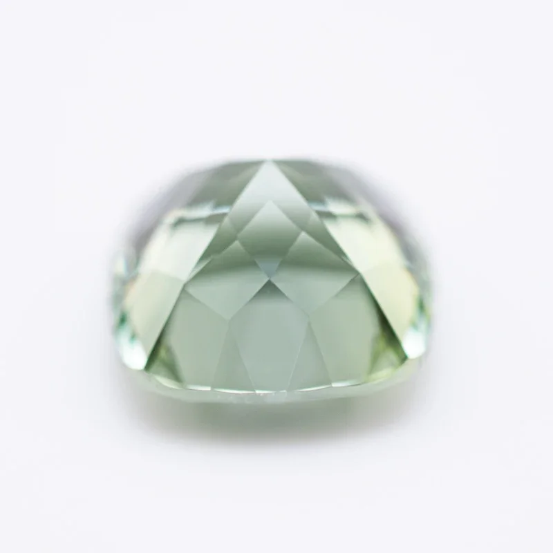 Lab Grown Sapphire Green Color Square Cushion Shape Gemstone For Charms Diy Jewelry Making Materials Selectable AGL Certificate