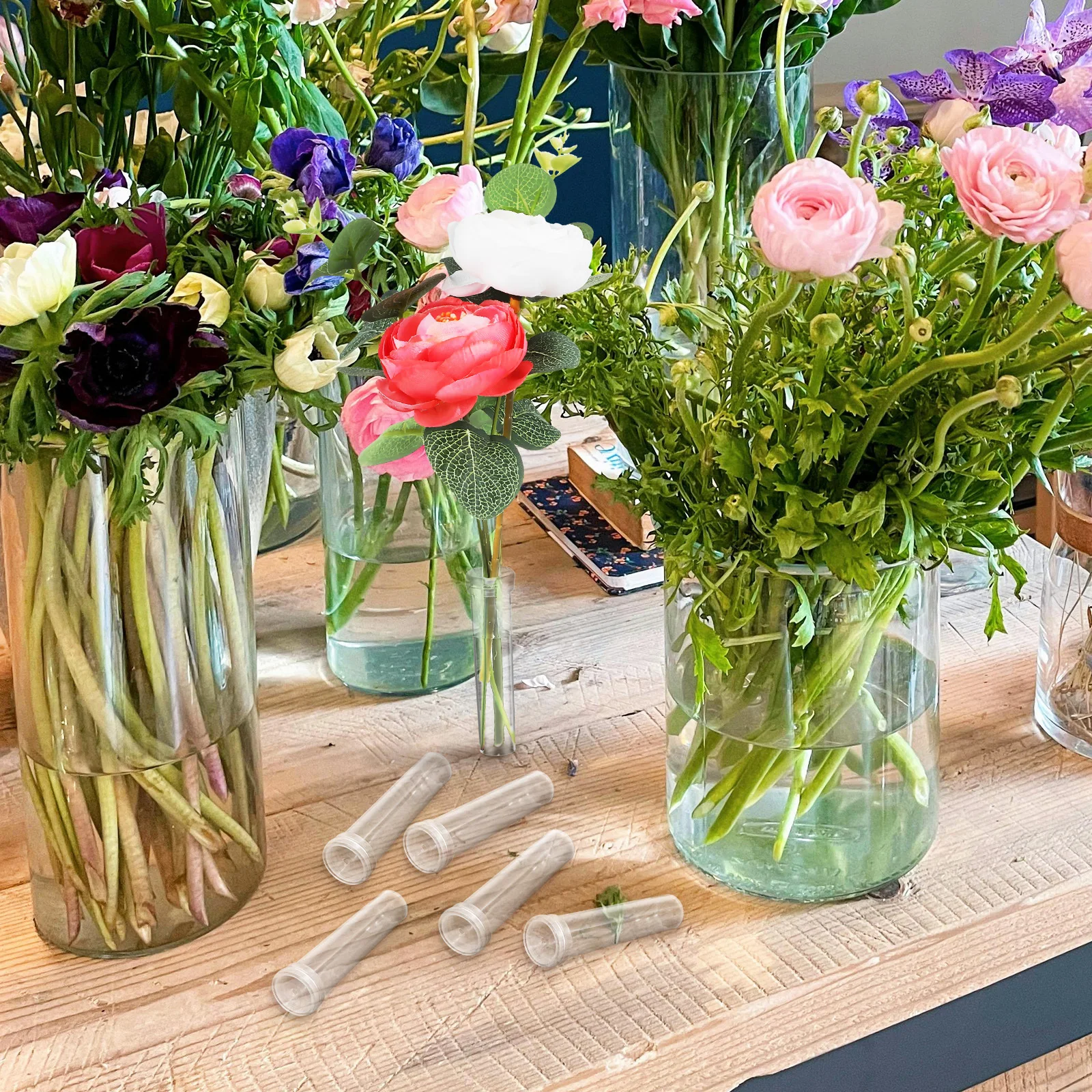 

100Pcs Floral Water Tubes Leak Proof Easy to Use for Fresh Flowers Arrangement Supplies Floral Water Tubes Florist Supplies