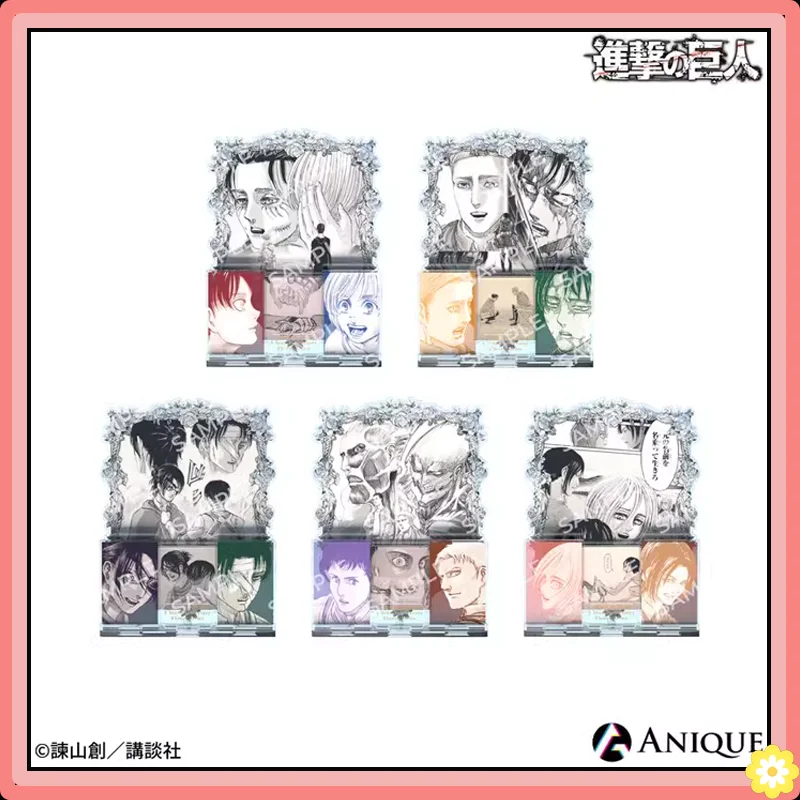 Attack on Titan  Eren Mikasa Armin Levi Comic Acrylic Standing Card Peripheral Products 1st Anniversary Series Original