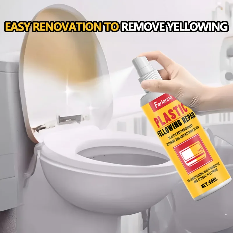 High-quality plastic yellowing repair agent - 50ml powerful yellowing agent. Quickly remove yellowing. Whitening plastic.