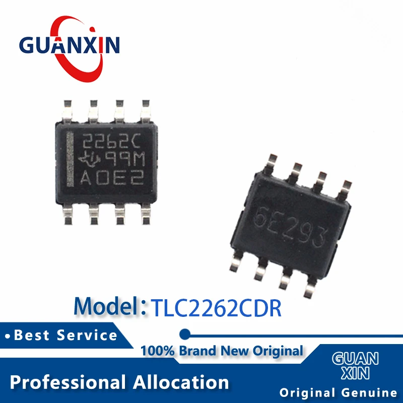 

100% New electronics TLC2262CDR TLC2262CD SOIC-8 Marking 2262C TLC2262